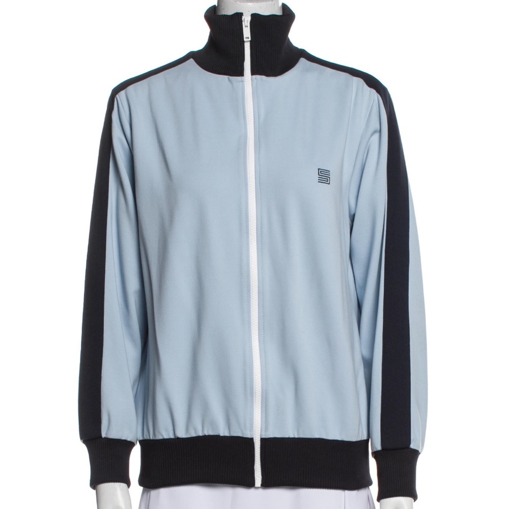 🧥Sandro baby blue bomber